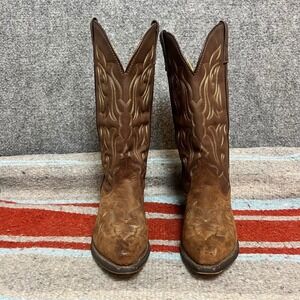 Laredo 5404 Womens Brown Two Tone Western Cowboy Boots Pointed Toe Size 6 M
